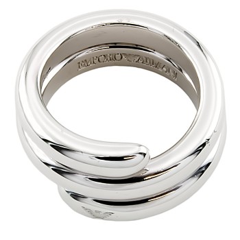 Silver Emporio Armani Ring size P